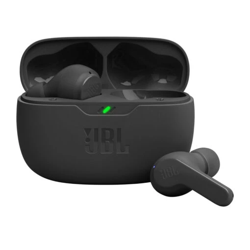 JBL Vibe Beam True Wireless Earbuds -Headphone Discount Store 1.JBL Wave Vibe Beam ProductImage Hero Blackcopy