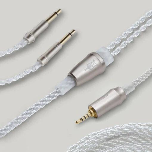 Meze Mono 3.5mm Silver-Plated Upgrade Cable For 99 Series & Liric & 109 Pro -Headphone Discount Store 99 Series cable 2.5 mm gold