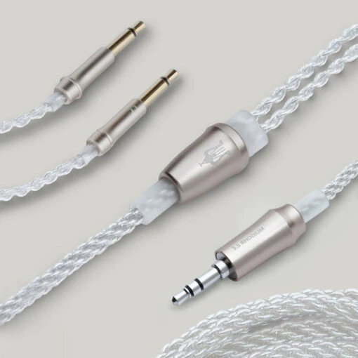 Meze Mono 3.5mm Silver-Plated Upgrade Cable For 99 Series & Liric & 109 Pro -Headphone Discount Store 99 Series cable 3.5 new