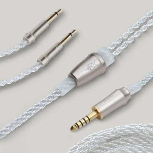 Meze Mono 3.5mm Silver-Plated Upgrade Cable For 99 Series & Liric & 109 Pro -Headphone Discount Store 99 Series cable 4.4 mm new