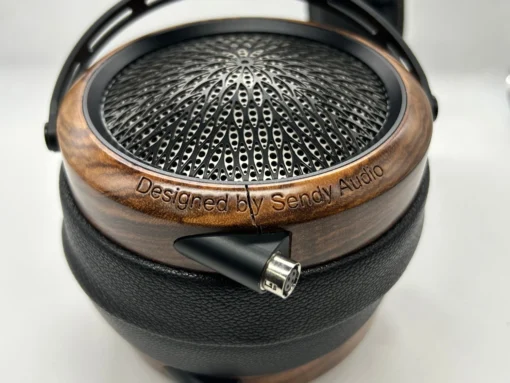 Sendy Audio Peacock Open-Back Planar Magnetic Headphone (Open Box) Cracked Wood On Earcups -Headphone Discount Store IMG 1510 scaled