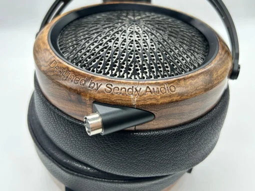 Sendy Audio Peacock Open-Back Planar Magnetic Headphone (Open Box) Cracked Wood On Earcups -Headphone Discount Store IMG 1511 scaled