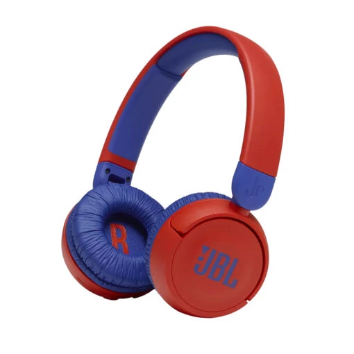 JBL Jr310BT Kids Wireless On-Ear Headphones -Headphone Discount Store JBL JR 20310BT Product 20Image Hero Red 20Bluecopy