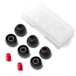 Final Audio Black+Black/Red Silicon Type E Tips Kit With Case And Nozzle Adapter -Headphone Discount Store SMALL acf0ad9d d57e 489e b7f2 213646031311