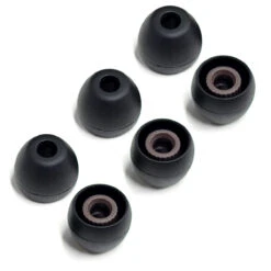 Final Audio Black Silicon Eartips For E Series -Headphone Discount Store THREE leading image SMALL