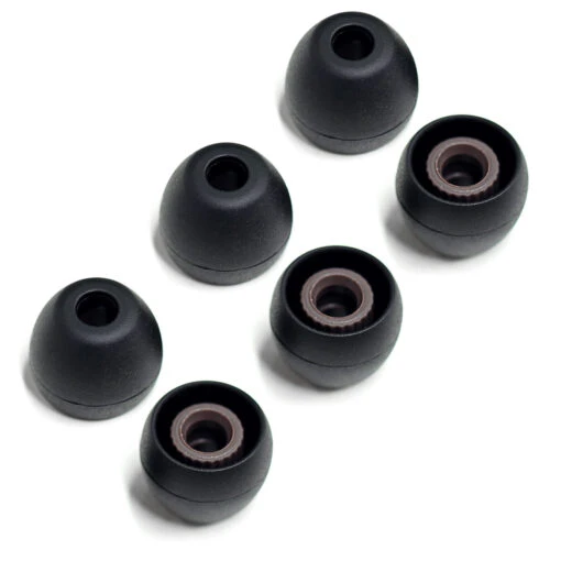 Final Audio Black Silicon Eartips For E Series -Headphone Discount Store THREE leading image SMALL