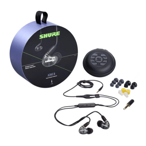 Shure AONIC 4 Wired Sound Isolating Earphones With Remote + Mic -Headphone Discount Store b351054204b88375029badf823282066