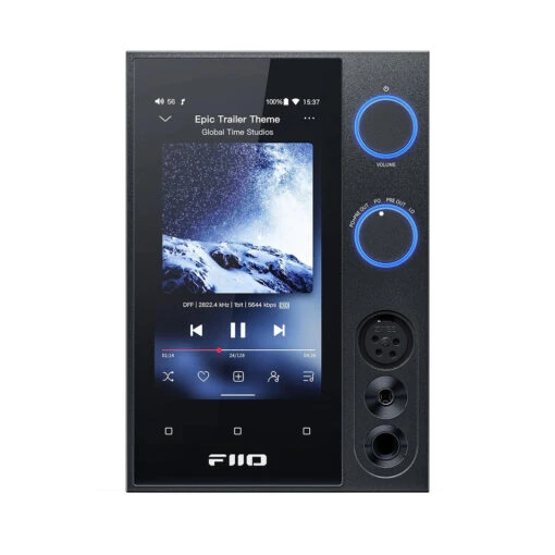 FiiO R7 All-in-One Player, Streamer, And Headphone Amp/DAC -Headphone Discount Store fiio headphone dac amp fiio r7 black frontcopy